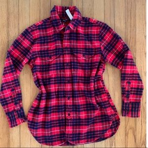 Madewell Flannel Cargo Workshirt, XS, NWT